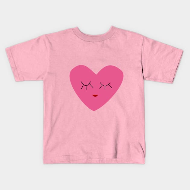 cute heart Kids T-Shirt by bruxamagica